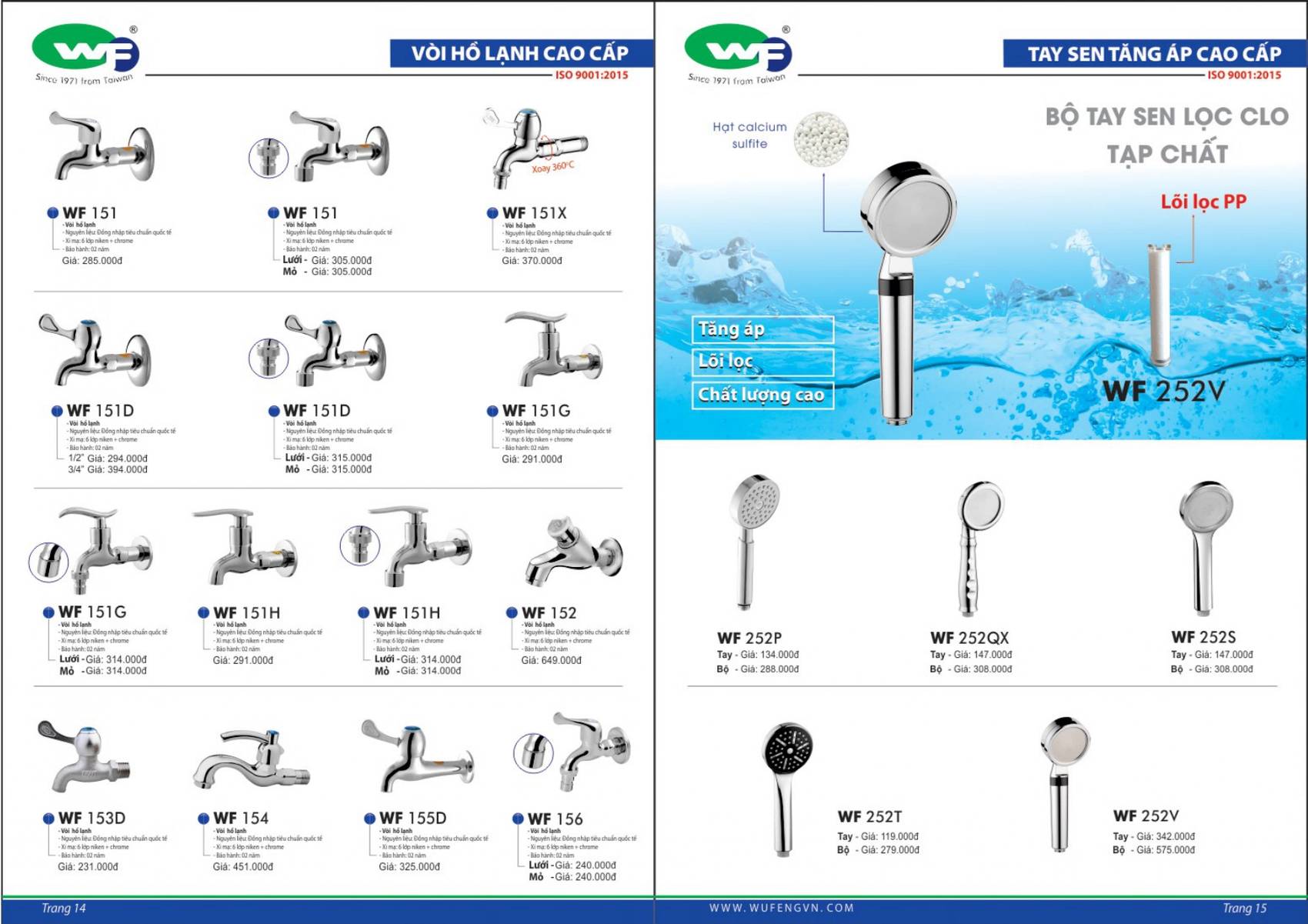 Bảng giá sen vòi WUFENG mới nhất 2024 /Page 8